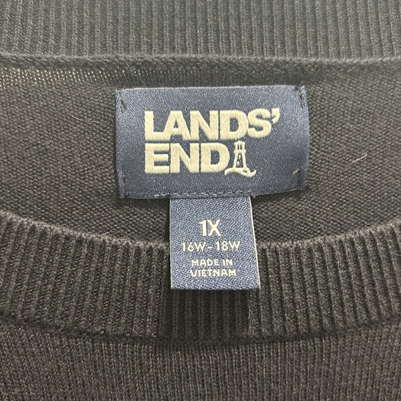 Lands End Cotton Sweater - Picture 2 of 6